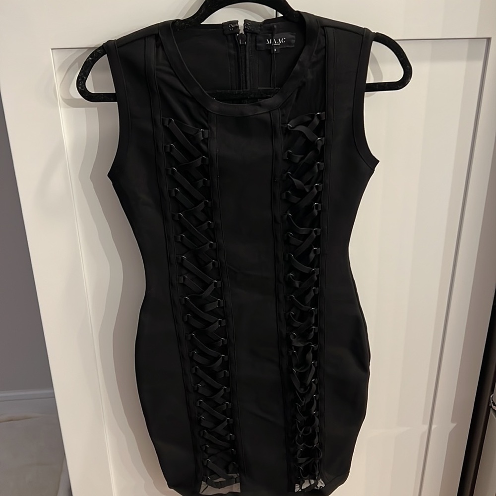 MAAC London Mesh Stitched Dress NWT